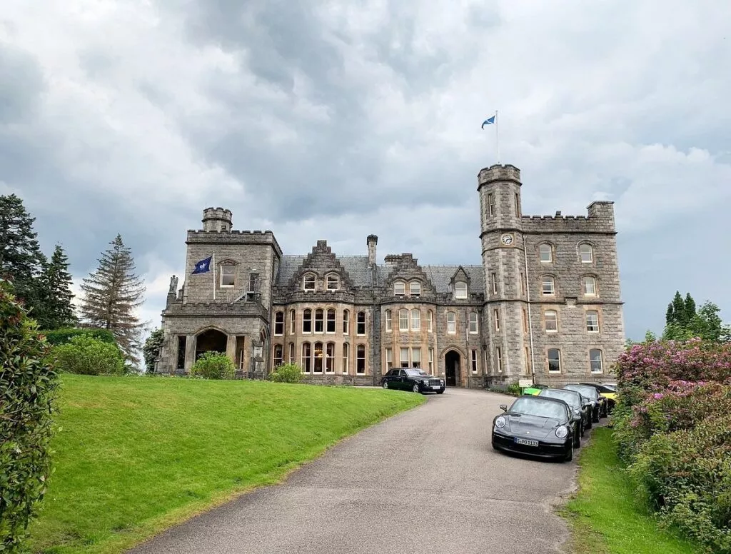 The glamourous Hotel Inverlochy Castle, Fort William, Scotland, UK